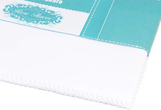 Pre-Cut Solid Bleach White Charm Packs Cotton Square Bundle 10x10 Inch Quilting Cloth,DIY for Sewing Crafting 46 Pieces Rose Flavor