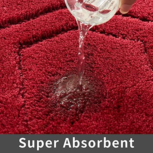 COSY HOMEER Non-Slip Bath Mats Extra Thick Absorbent Plush Washable