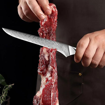 Tidal Black - 6" Boning Knife - Damascus