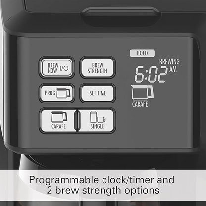 Hamilton Beach FlexBrew 2-Way Brewer Programmable Coffee Maker (49976) Bundle with Support Extension
