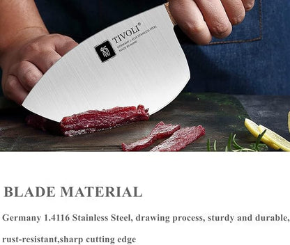 TIJERAS Seafood Market Aquatic Fish Knives Professional Tool Kitchen Knife Sharp Slaughter Fish Special Knife Meat Cleaver, Gifts for Men Women