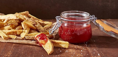 Le Parfait Super Jar 250mL (8oz) French Glass Preserving Jar w/Airtight Rubber Seal & Wire Bail Closure - BPA-Free Canning Jar for Pickles, Fruit, Sauces & Food Storage - Made in France Since 1930 6PK
