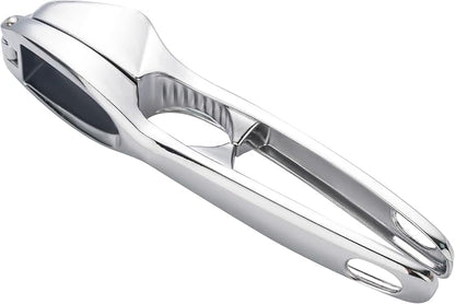 Kitchen Premium Garlic Press - Zinc Alloy | Crushes Garlic Cloves, Crushes Ginger Chunks, Crushes Nuts and Seeds, Comfortable to Use, Dishwasher Safe