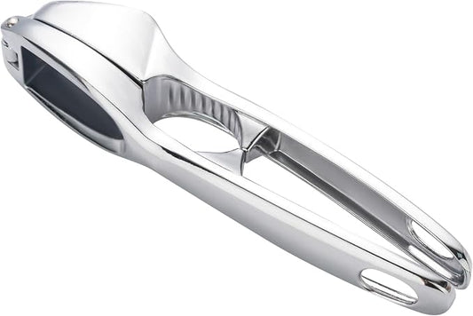 Kitchen Premium Garlic Press - Zinc Alloy | Crushes Garlic Cloves, Crushes Ginger Chunks, Crushes Nuts and Seeds, Comfortable to Use, Dishwasher Safe