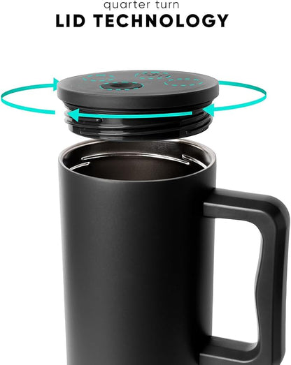 Simple Modern 40 oz Trek Tumbler with Handle and Straw Lid | Cup Holder Friendly Insulated Stainless Steel Travel Mug | Violet Dreams