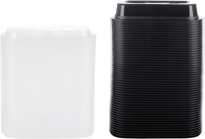 Made in USA - 50 Pack 25oz Reusable Microwave & Dishwasher Safe Meal Prep Containers (25 Oz)