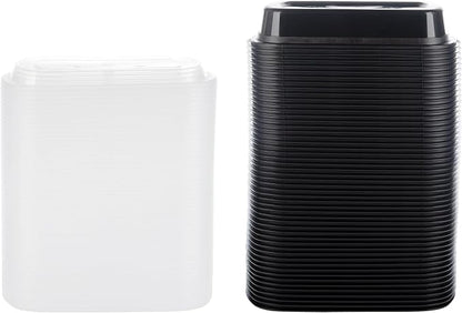 Made in USA - 50 Pack 25oz Reusable Microwave & Dishwasher Safe Meal Prep Containers (25 Oz)