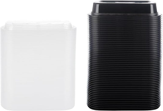 Made in USA - 50 Pack 25oz Reusable Microwave & Dishwasher Safe Meal Prep Containers (25 Oz)