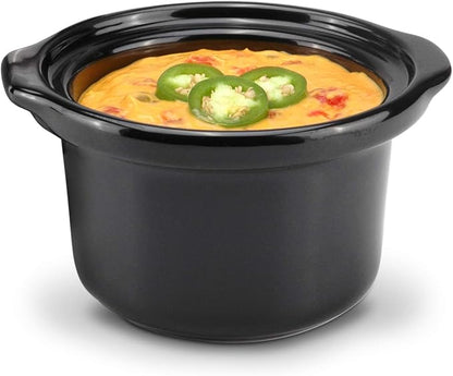 Disney Mickey Mouse 20-Ounce Mini Slow Cooker by Select Brands - Microwave- & Dishwasher-Safe Mini Dipper - Perfect for Dip, Cheese & Chocolate - Birthday & Holiday Gift