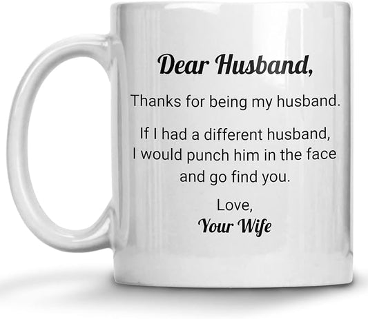 Thanks For Being My Husband Mug, Gifts For Husband From Wife, Valentines Day Gifts Mugs For Husband, Father's Day Gifts For Husband, Christmas Gifts, Anniversary Presents For Him Tea Cup