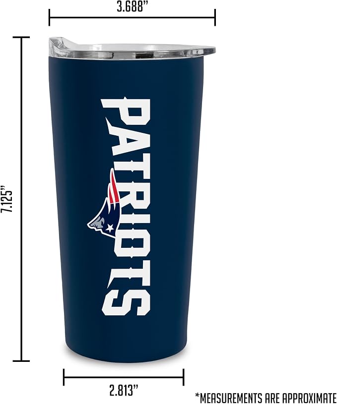 Rico Industries NFL Football Soft Touch, Easy Grip Tumbler