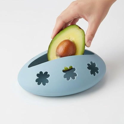 Emptycolor 3 Pack Reusable Silicone Fruit Covers – Avocado Saver, Lemon Keeper & Onion Storage Cover for Fridge | BPA-Free Silicone Food Covers Produce Saver for Fruit Storage
