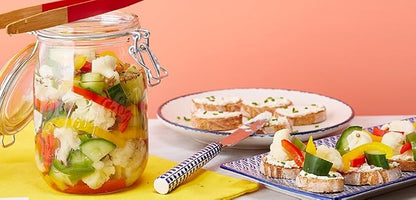 Le Parfait Super Jar 1L (32oz) French Glass Preserving Jar w/Airtight Rubber Seal & Wire Bail Closure - BPA-Free Canning Jar for Pickles, Fruits, Sauces & Food Storage - Made in France Since 1930 1PK