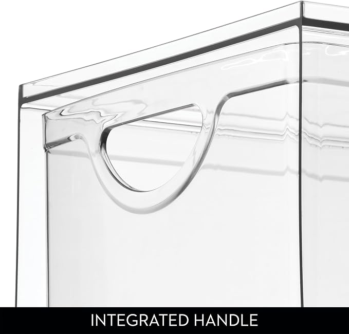 iDesign Clear Plastic Storage Drawer, Stackable Organizer for Bathroom Counter, Vanity, or Under-Sink