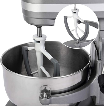 Roabertic Flex Edge Beater for KitchenAid Bowl-Lift Stand Mixer - 6 Quart Flat Beater Paddle with Flexible Silicone Edges