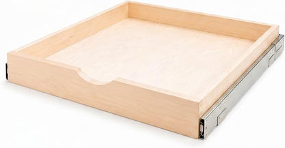 Couver Pull Out Drawers For Cabinets, Soft Close Slide Out Wood Shelves Storage Organizer for Kitchen, Finished, Heavy-Duty, Bottom/Side Mount, 15"W x 21"D x 3"H