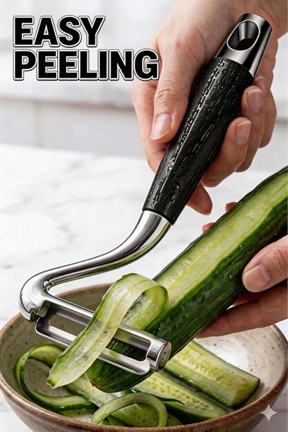 Vegetable Peeler,5 Years Warranty,Potato Peeler,Effortless Peeling,Kitchen Sharp Stainless Steel Blade Veggie Gadgets for Fruit Apple Carrot Pumpkin Pineapple SugarCane,Dishwasher Safe