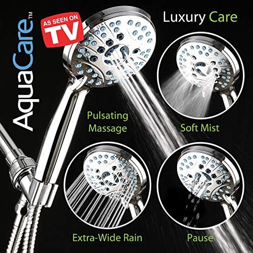 AquaCare 8-mode High Pressure Handheld Shower Head with 2-mode Power Wash
