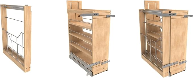 Rev-A-Shelf Wood Base Cabinet Pullout Organizer Accessory for 448 BCSC Series