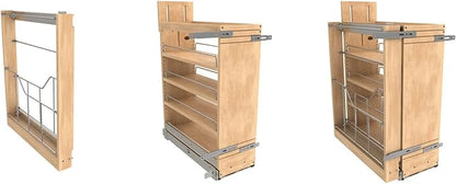 Rev-A-Shelf Wood Base Cabinet Pullout Organizer Accessory for 448 BCSC Series