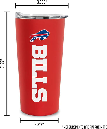 Rico Industries NFL Football Soft Touch, Easy Grip Tumbler