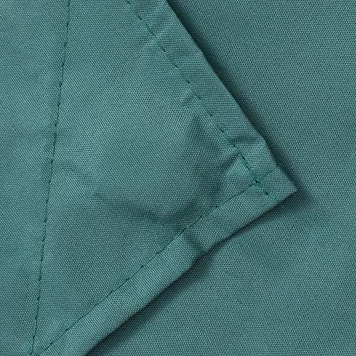 N&Y HOME Fabric Shower Curtain or Liner with Magnets, Teal