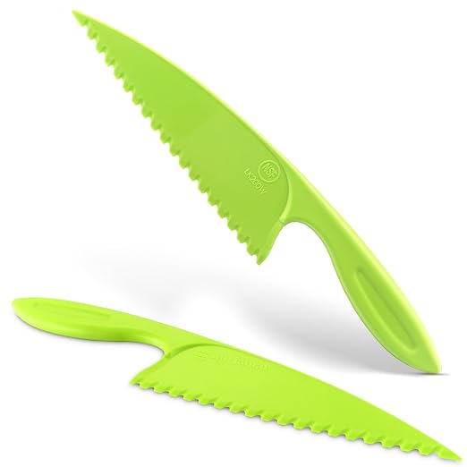 San Jamar Lettuce Knife, Green, 12" L, Plastic, 4" W LK200W - 1 Each