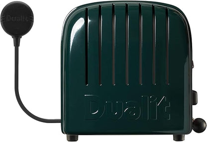 Dualit Classic 2 Slice NewGen Toaster - Stainless Steel - Hand Built in the UK - Replaceable ProHeat elements - Defrost Bread - Mechanical Timer - Evergreen Classic Toaster