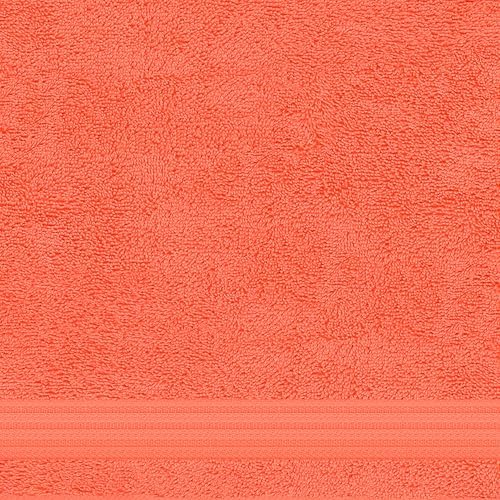 American Veteran Towel, 100% Cotton Turkish Washcloths for Bathroom Essentials 4 Pack, Soft Absorbent Wash Cloths Quick Drying Small Towels Washrags, Coral