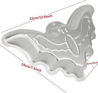 Bat Shape Cake Pan, 3D Birthday Cake Pan, Aluminum Alloy Cake Decorating Molds Nonstick Baking Tool