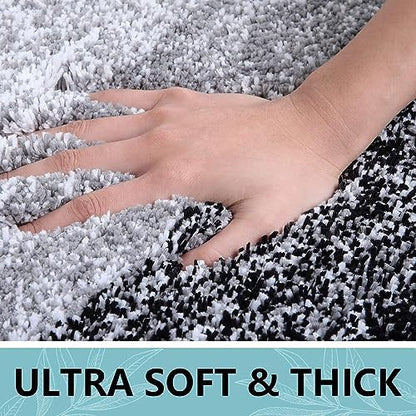 Arotive Microfiber Bathroom Rugs, Shaggy Soft Absorbent Bath Rug, 70x24