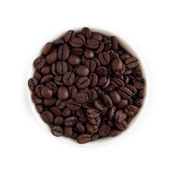 Fresh Roasted Coffee, Dark Brazil Whole Bean Coffee, Med-Dark Roast, Kosher, 2 lb (32 oz)