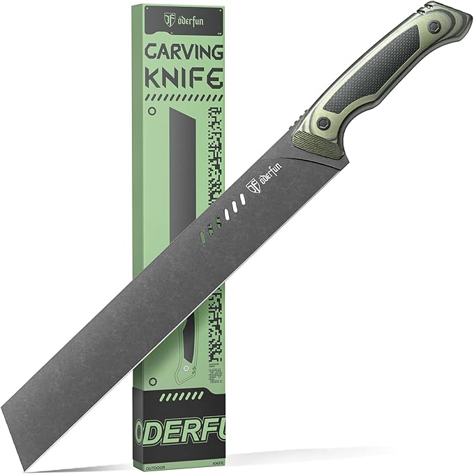 Brisket Knife, 12 Inch Slicing Carving Knife for Meat, G10 Non-Slip | Razor Sharp Stainless Steel, Full Tang, Rust-Resistant, Kitchen Knife for Spanish Ham, Turkey, BBQ, Grilling Gifts For Men