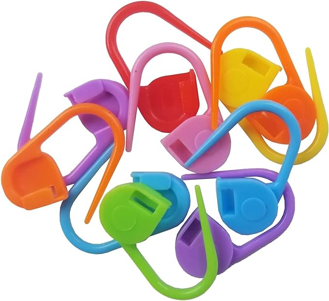 Lily Sugar'n Cream 100% Cotton Yarn 6-Pack Bundle with Bella's Crafts Stitch Markers (Pastel Solids)
