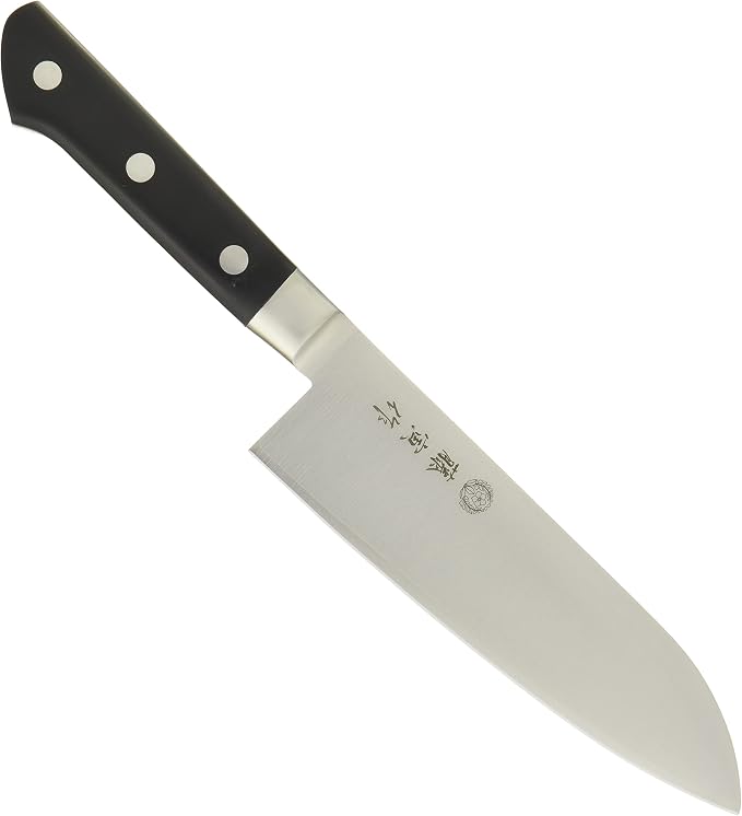 Fujitora Santoku, 6.7 inches (170 mm), Made in Japan, Cobalt Alloy Steel, Double Edged, Versatile Knife, For Meat, Fish, Vegetables, DP Cobalt Alloy Steel Insert, With Ferrule FU-503