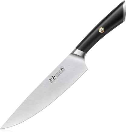 Cangshan ELBERT Series German Steel Forged Chef's Knives (Black, 8-Inch)