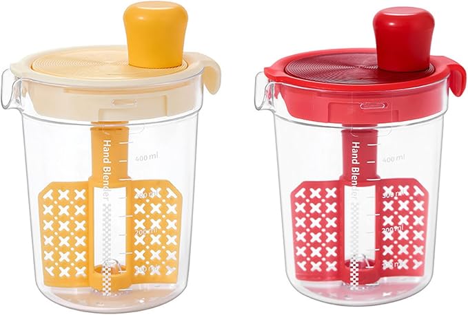 Graduated Cup for Mixing Drink and Eggs Liquid Precise Measurement Mug Kitchen Protein Powder Mixer with Filter Plate