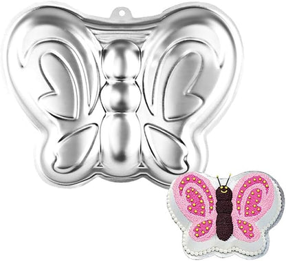 10 Inch Butterfly Cake Pan, 3D Nonstick Birthday Cake Pan, Aluminum Alloy Cake Decorating Mold Baking Tools
