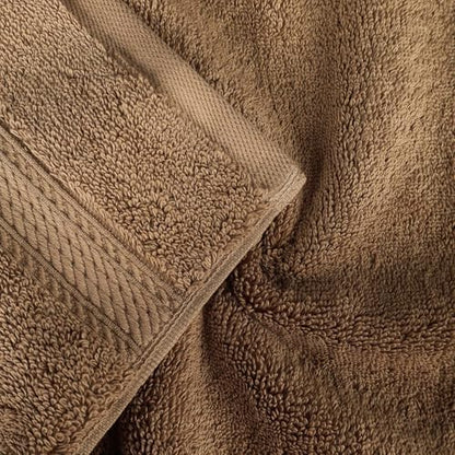 SUPERIOR Egyptian Cotton Pile Heavyweight Bath Sheet, 2 Piece Set, Latte