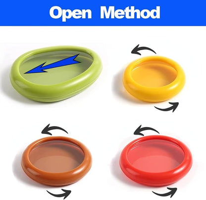 4 PCS Fruit and Vegetable Shaped Savers Storage,Reusable Transparent Thin Film Food Storage Containers Keep Food Fresh Longer, Kitchen Refrigerator Storage Accessories