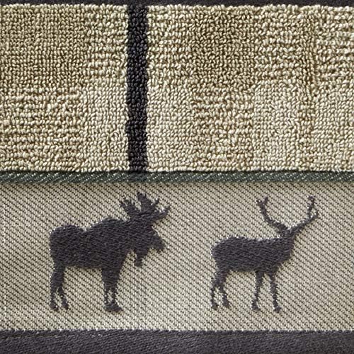 SKL Home Yellowstone Grand Teton Bath Towel, Taupe 50.00" x 27.00"