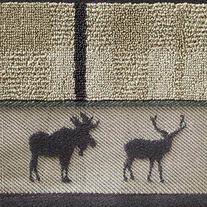 SKL Home Yellowstone Grand Teton Bath Towel, Taupe 50.00" x 27.00"