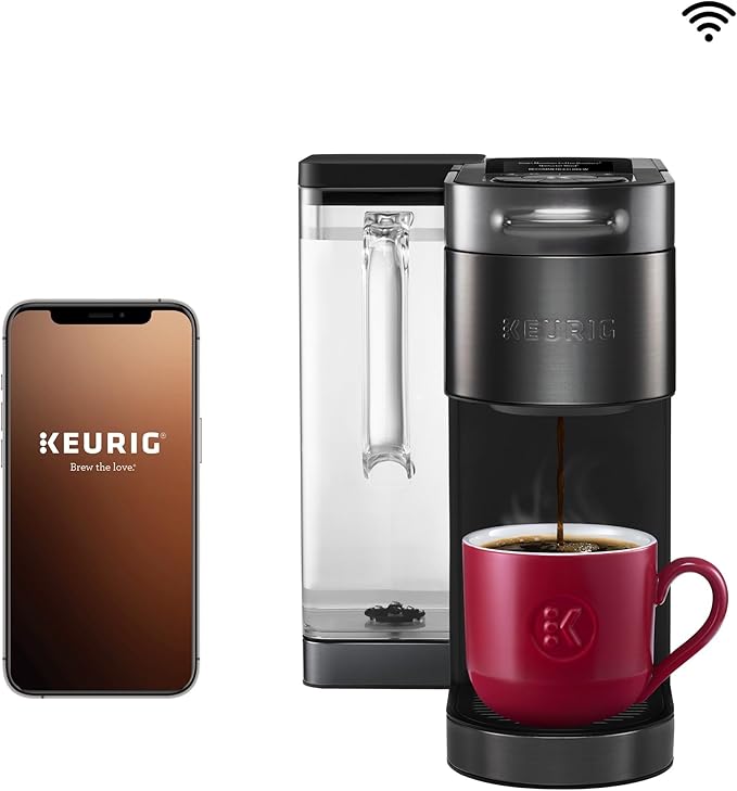 Keurig K-Supreme Plus SMART Coffee Maker, Single Serve K-Cup Pod Coffee Brewer, BREWID and MultiStream Technology, 78 Oz, Black