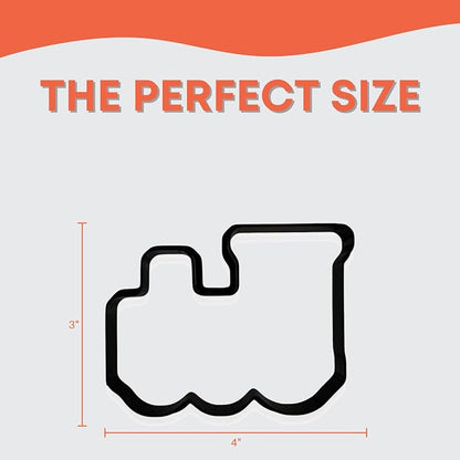 Train Engine Cookie Cutter with Easy Push Design