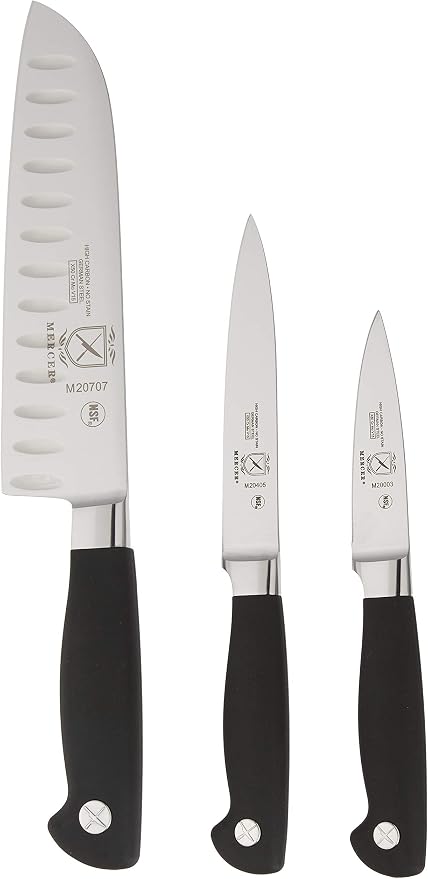 Mercer Culinary - Genesis 4-Piece Forged Starter Set,Black