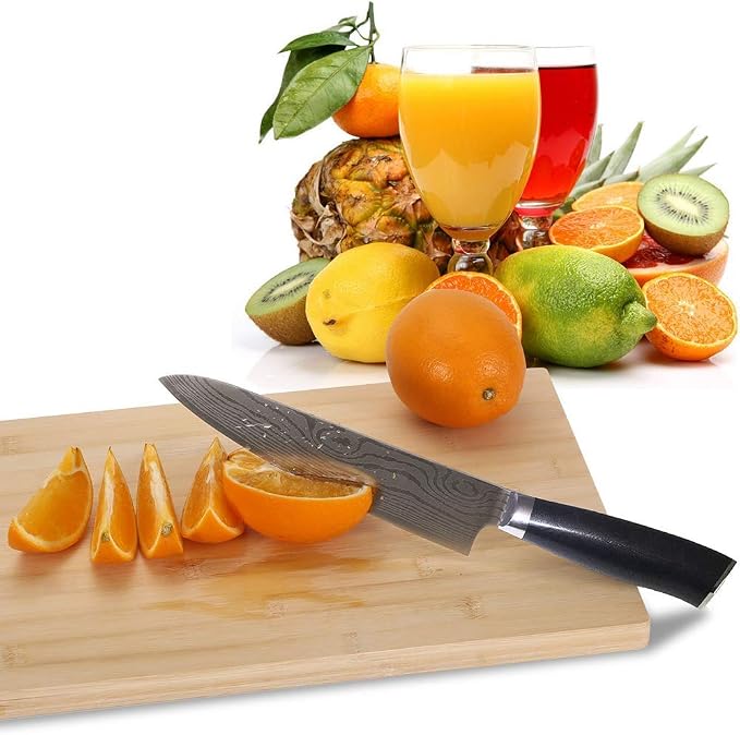 Xanadeu 8" Chefs Knife | Gyuto Knife | G10 Balanced Ergonomic Handle | Razor Sharp High Carbon Stainless Steel | Superb Edge Retention, Stain & Corrosion Resistant