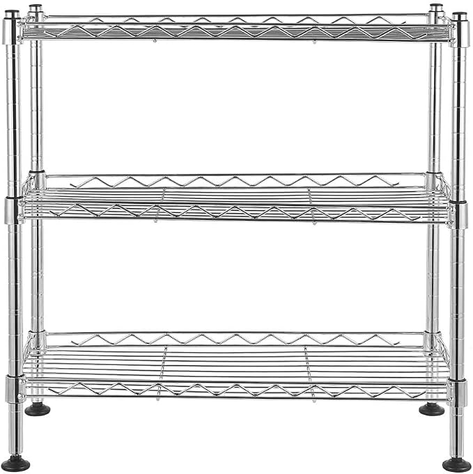 Your Home Storage with the UltraZinc 3-Tier Cabinet Organizer - Adjustable Shelves, for Kitchen Pantry, Bathroom, and Closet