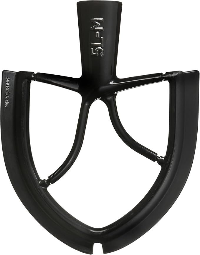 New Metro Design 5L-M Beater Blade METAL, Compatible With Most KitchenAid 5 Quart Bowl-Lift Stand Mixers, Black