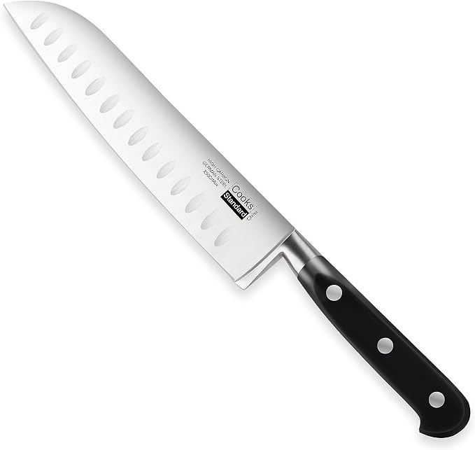 Cooks Standard Classic Cutlery, High Carbon Stainless Steel Knives Set, 8" Chef's Knife and 7" Santoku Knife, Ergonomic Handle, 2-Piece