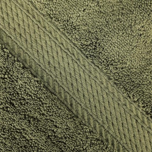 SUPERIOR Egyptian Cotton Pile Plush Bath Sheet, 2 Piece Set, Forest Green